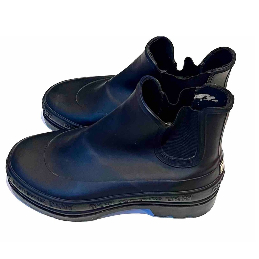 DKNY Rainy Pull-on Rubber Ankle Boots Size 7